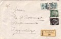 Reko Brief:  Ebreichsdorf 6. 7. 1938  ( Mischfrankatur D + Ö )